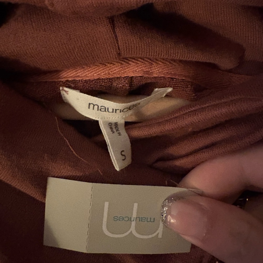 Maurices Warm Terracotta Knit Top